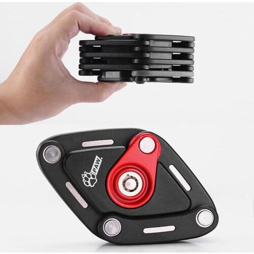 PAW 2019 New Foldable Bike Lock With 2 Keys Strong Security Anti-theft Bicycle Lock Alloy Mount Bracket Mountain Road Bike Lock