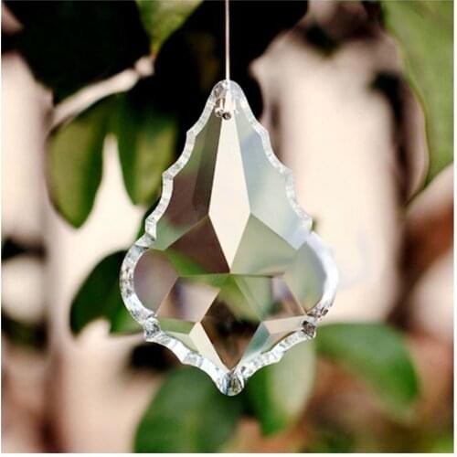 Lighting Decoration 10 Pieces Clear Maple Leaf Pendant Chandelier Interior Decoration Accessories Modern Interior Decoration