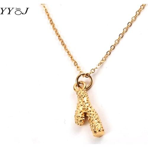 Cactus tree branch pendant gold necklace for women stainless steel minimalist elegant unusual unique necklace fashion 2021