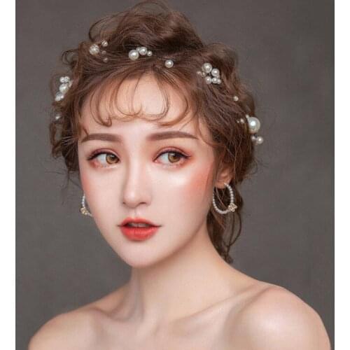 Hair Band Simple Temperament Handmade Beaded Sweet Hair Band Wedding Dress Photo Accessories LL@17