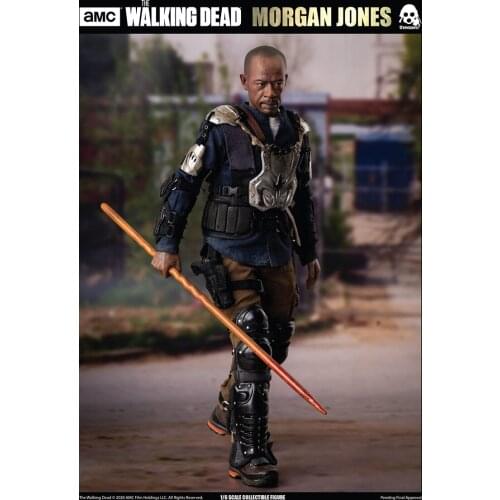 THREEZERO 3Z0099 1/6 The Walking Dead Morgan Jones12" Male Soldier Action Doll Full Set For Fans Collection