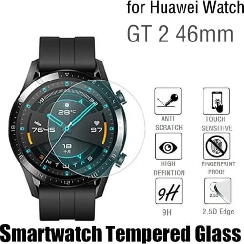 GT 2E Tempered Glass For Huawei Watch GT2 2 46mm 2.5D Smart Watch Screen Protector Explosion Proof Protective Films Accessories