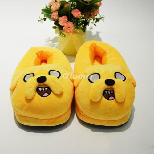 Cartoon Slippers Adventure time Women Anti-Slip Finn Jake Indoor Home Slippers Anime character Bedroom Warm Soft Christmas gift