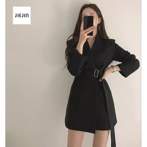 Fashion Elegant long sleeve slim Blazer Dresses Ladies Slim 2020 Working Dressslim blazer dress autumn new lady Office style