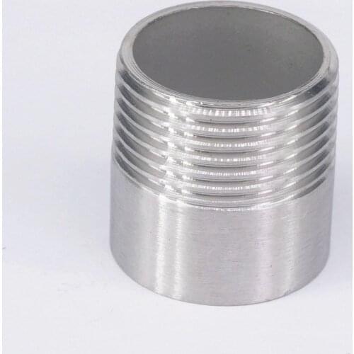 1" BSP Male Thread 304 Stainless Steel Pipe Fitting Weld Nipple Coupling Connector for water oil air