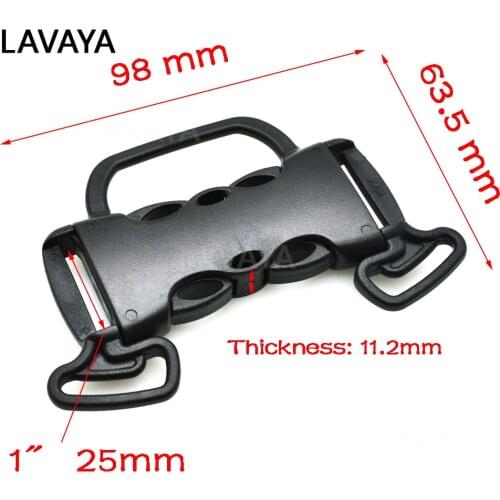 1pcs 25mm Webbing Bag Accessories Woven Tape Sewing Side Release Buckle Plastic for Backpack Straps