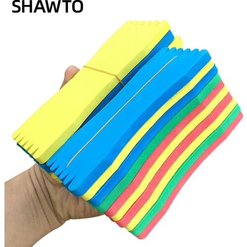 SHAWTO 10Pcs/set fishing line Winding Board Fishing Lure Trace Wire Pesca foam plate