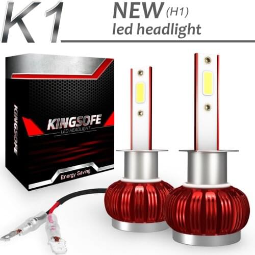 2pcs/lot K1 H1 72W 8000LM IP68 6000K White COB LED Headlight Auto Headlamp Light Kit for Car / Truck / SUV Car Light