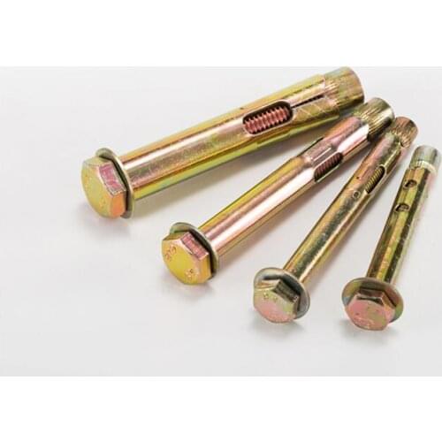 2pcs M16 hexagon built-in expansion bolt screw zinc plating air conditioning Indoor decoration screws bolts 120-150mm length