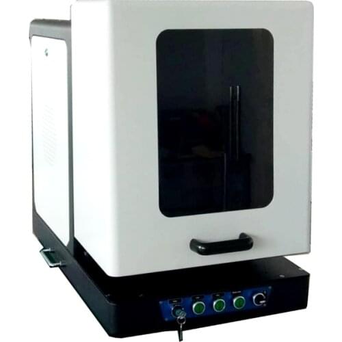 Enclosed fiber laser marking machine 20w 30 w 50 watt automatic mini small laser marking machine price _