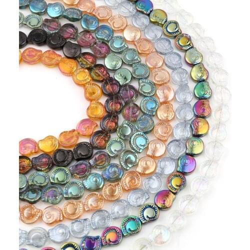 Multicolor Glass Beads Insect Snail Animal Loose Spacer Beads DIY Making Bracelets Jewelry Gifts,1Strand (Approx 50PCs/Strand)