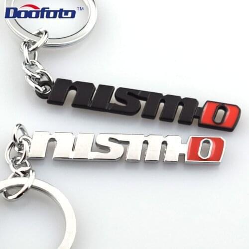Doofoto 1X For Nismo Keychain Exterior Sticker Key Ring Key Chain Car Accessories Styling For Qashqai J10 J11 Trail T32 T31 Logo