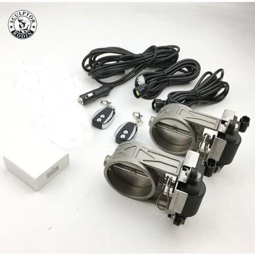 Electric exhaust valve controller kit with two 2.0 "/ 2.5" / 2.5 "/ 2.75" / 3 "adjustable dual return air downspouts