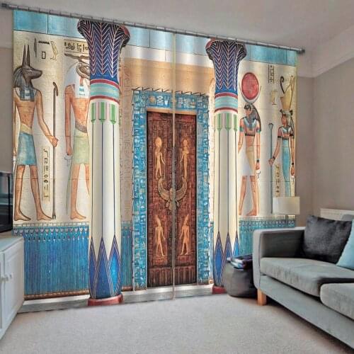 European Curtains Roman Curtains Blackout 3D Living Room Bedroom Window Drapes Fashion Window Door Kitchen Curtains