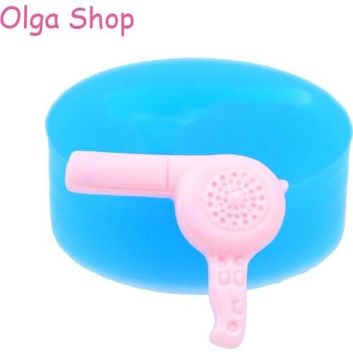 FYL022 20.8mm Hair Dryer Silicone Push Mold - Cake Decorating Tools, Fondant, Resin, Clay, Chocolate, Jewelry, Food Safe