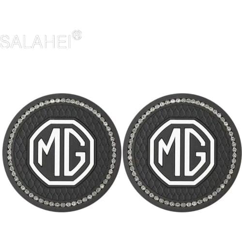 Car Diamond Water Cup Coaster Storage Mat For MG 6 350 550 ZT 7 ZS HS GS 3 TF 5 RX5 ZR GT Morris Garages Anti-slip Pad Interior