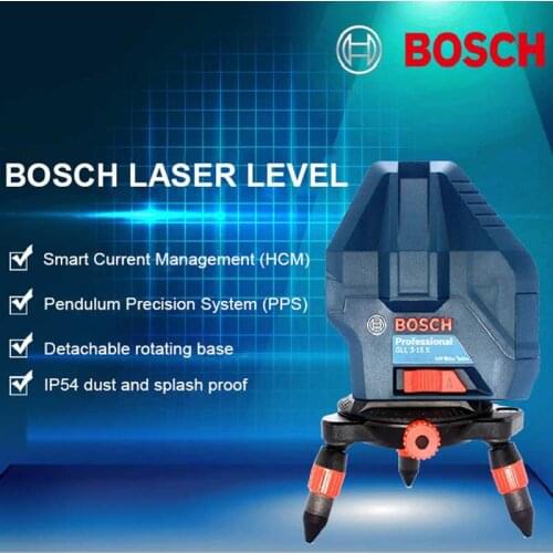 Bosch Infrared Laser Level 5 /3 Line Infrared Laser Marker GLL5-50X/GLL3-15X Auto leveling Vertical&Horizontal Line Spirit Level