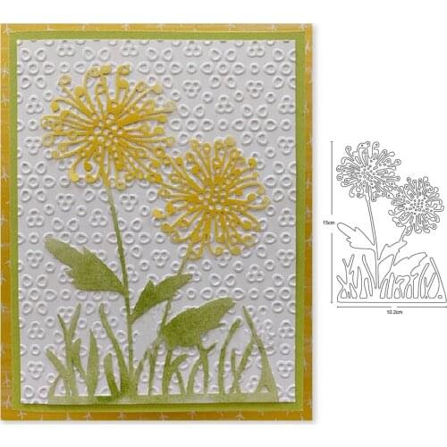Dandelion grass Metal Cutting Dies Stencil for DIY Scrapbooking Album Embossing Paper Cards Decorative Crafts Die Cuts
