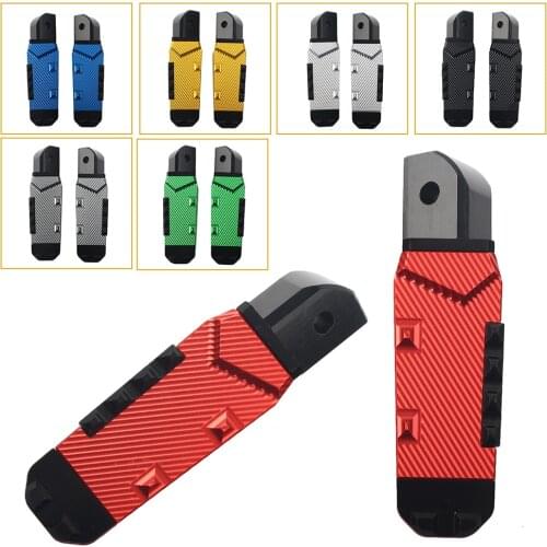 Motorbike Rear Passenger Footrests Foot Pegs Pedal Pads For Yamaha YZF R1 R6 1999-2008 & YZF R1M R1S 2016-2018 CNC Aluminum