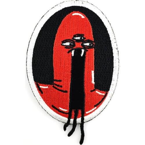 PORTRAIT of a GENTLEMAN Embroidered Patches for Clothing Decorative Elements Iron on Funny Cartoon Embroidery Patches Sewing DIY