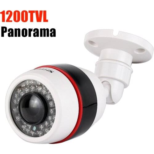 Panoramic Analog camera Outdoor waterproof 1200tvl Fisheye Wide Angle CCTV Camera 700TVL Security Surveillance Bullet CAM