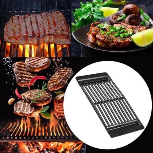 Grill Rack Cast Iron Beef Tray Portable Lightweight and Secure BBQ Grill Accessories for Outdoor Cooking Camping