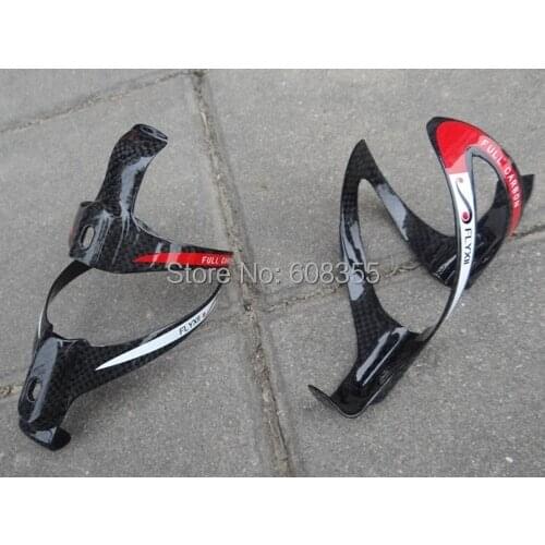 Full Carbon Bike water Bottle cage Holder for MTB Mountain Road Cyclocross TT bicycle - 2 Pcs ( Flyxii Cage 001P )