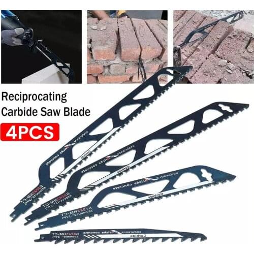 Reciprocating Saw Blade For Cutting Concrete Red Brick Stone Masonry Saber Carbide Saw Blade S3243HM/S2243HM/S1243HM/S0243HM