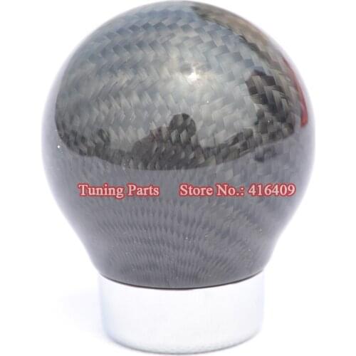 Free shipping Black Carbon Fiber Gear Knob Racing Car Gear Shift Knob Universal Fitment