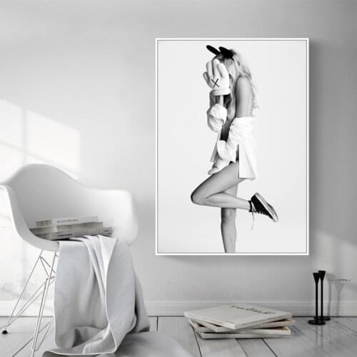 Modern Fashion Sexy Model Figure Painting Girl Canvas Printings Decorative Wall Art Pictures Poster Print for Bedroom Home Decor