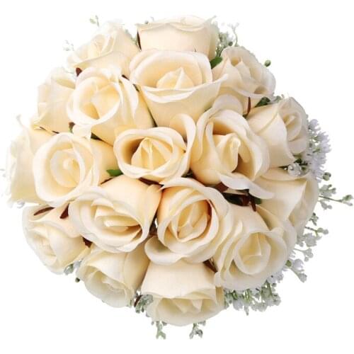 Wedding Romantic Bouquet Bride Bridal Bouquets Bridesmaid Bouquet Artificial Flowers Valentines Day Confession Party Church