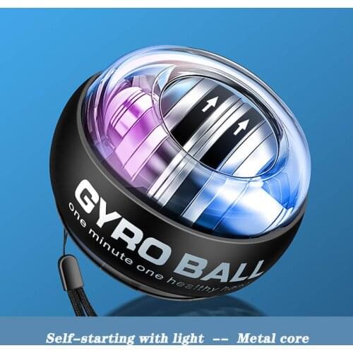 LED Light Self-starting Power ball Wrist Power Hand Ball Muscle Relax Spinning Wrist Trainer Exercise Equipment Strengthener