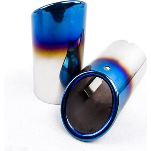 1 Pair Stainless Steel Exhaust Tail Rear Muffler Tip Pipe Tailpipe Replacement for Volkswagen Beetle 2013 2014 2015 1.4T Only