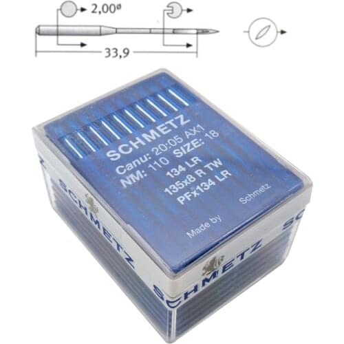 100PCS Schmetz Industrial Sewing Machine Needles for Leather 134LR PFX134LR