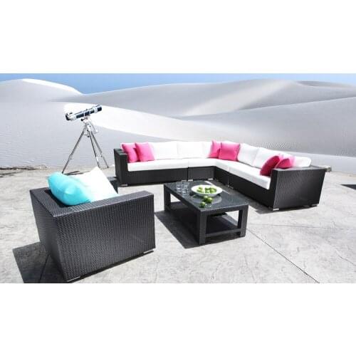 2017 Trade Assurance best selling aluminium frame used modern pe rattan sectional sofa for sale