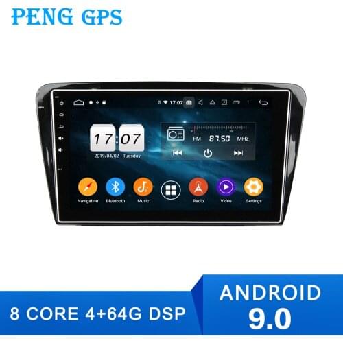 Android 9.0 Car GPS Navigation For Skoda Octavia A7 2013+ 2DIN Car No CD Player Headunit Multimedia Radio Tape Recorder DSP
