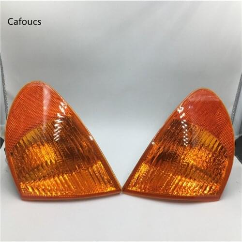 Cafoucs Yellow Corner Light Turn Signal Lamp For BMW E46 320i 323i 325i 328i 330i 1999 2000 2001