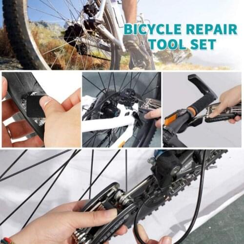 Bicycle Repair Tools Send A Bicycle Tail Bag Tire Repair Tool Set Car Repair Kit Multifunctional Maintenance Tool
