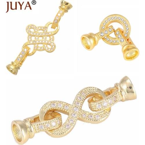 JUYA 3 Types of Fashion Jewelry Clasps Hooks For DIY Beaded Bracelets Necklaces Jewelry Making Accessories
