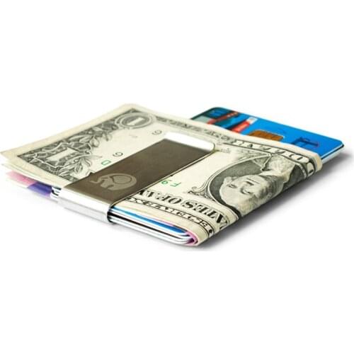 LKEEP Money Clip Wallet Men Slip Metal Wallets Men Slim Clutch Men Mini Convenient Wallet Steel Clip