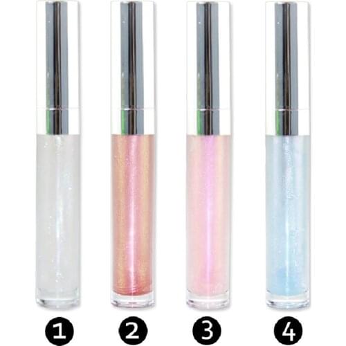 Beauty Shimmer Glitter Holographic Liquid Lipgloss Waterproof Long Lasting Makeup Glossy Customized Label Wholesale
