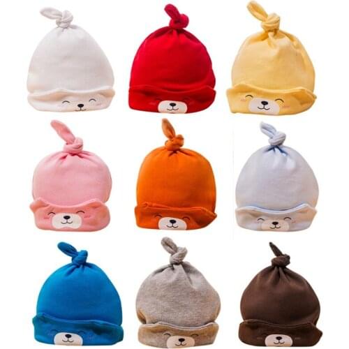 Best Selling Baby Caps Kids Winter Warm Cap Accessories Newly Beanie Hats Toddler Cute Knot Sleep Hat Baby Clothing A s