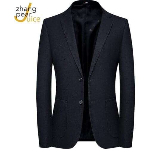 New Arrival Mens Blazer Jacket For Men Chaqueta Hombre Men Casual Masculino Slim Fit Blazer Men Notched Blazer Jacket