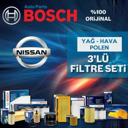 For Nissan Micra 1.2 Bosch Filter Care Set K13 2011-2017