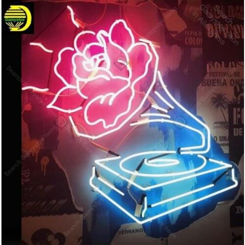 Neon Sign for Music power Glass Tube Handmade neon light Sign Decorate Room Wall Iconic Neon Light Lamp Art handcraft