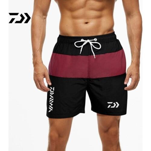 New Daiwa Splicing Men Large size Swim Beach Shorts Loose shorts Quick-drying High Quality Sport Fishing shorts
