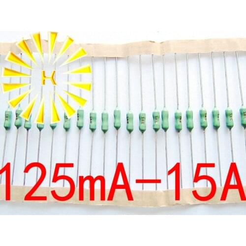 FREE SHIPPING 100PCS x 125mA-15A 125/250V 2.4*7mm Axial Lead Green Fuse 2.4 x 7 1A 2A 3A 4A 5A Fast Blow PICO Resistance Fuse