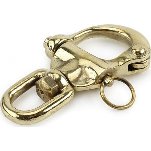 EDC Buckle Outdoor Tools Brass Clasp Brass Professional Camping Buckles Climbing Key Chain