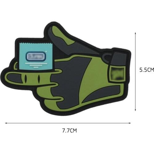 PVC Glove velcro patch, clothing patch, 7.5 cm backpack patch patch patch patch patch patch patch