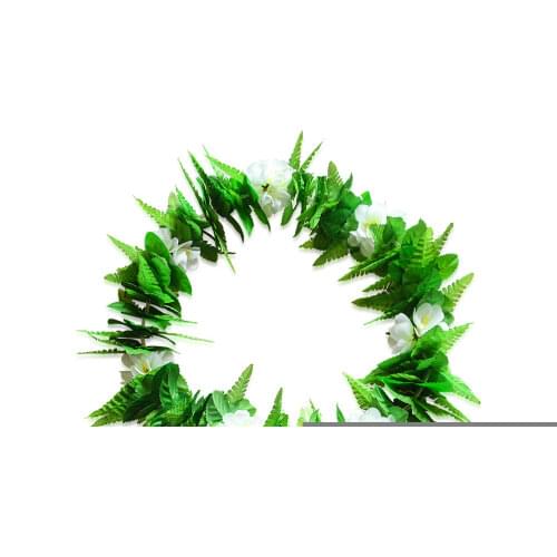 Neck Head Hand Green Leaf Wreath Set Tropical Party Hawaii Beach Decoration Party wedding birthday home decor